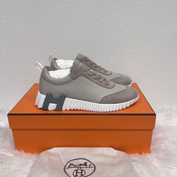 Hermes BOUNCING Day Flex Day Impulse Happy Sneaker Beige Esquisse 37 RECEIPT - Picture 9 of 12